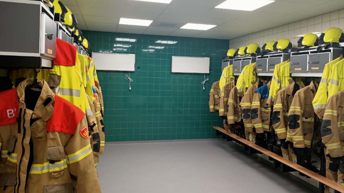Kleedkamer brandweerkazerne Vierlingsbeek